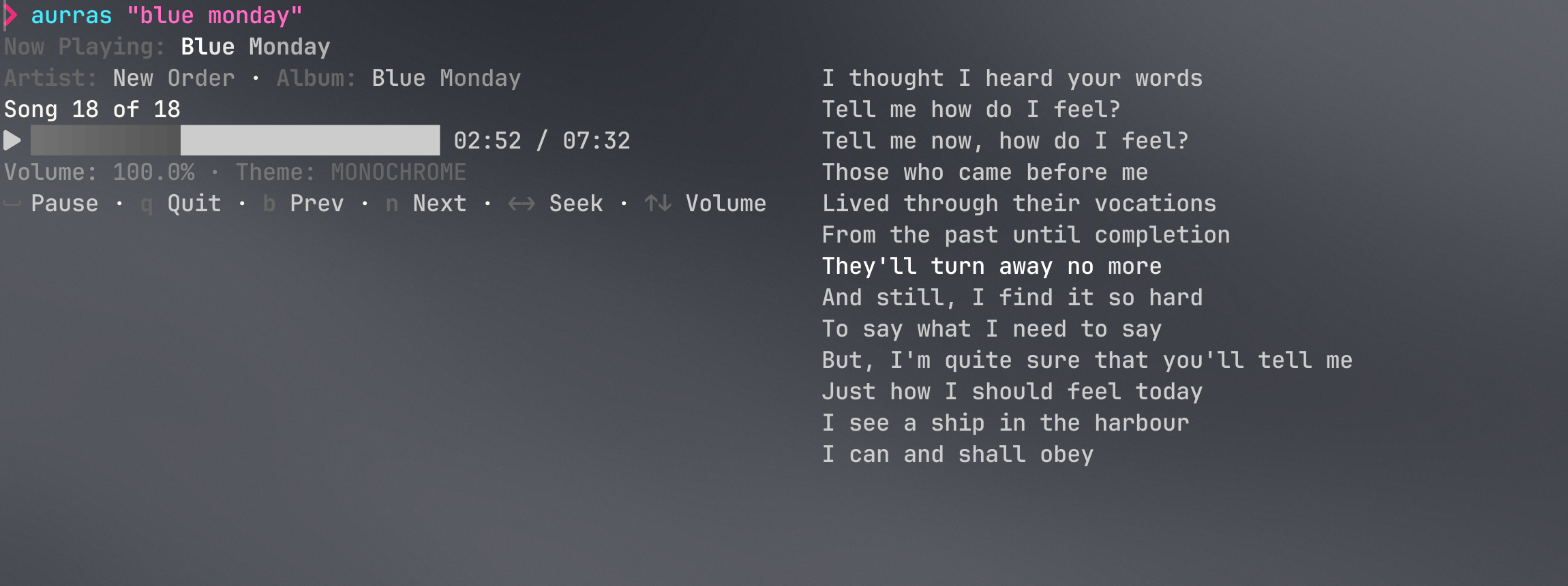 Monochrome Theme Preview